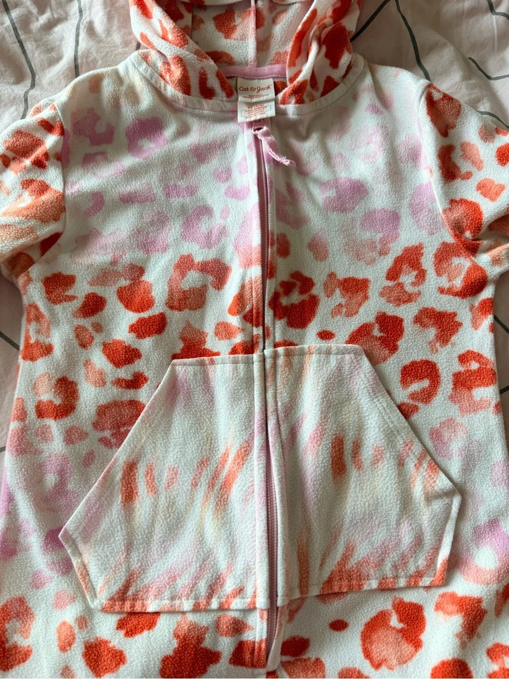 Cat & Jack Girl’s rainbow Leopard Cat Onesie